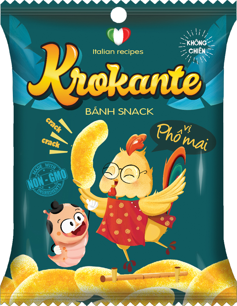 Snack Krokante vị phô mai 16gr