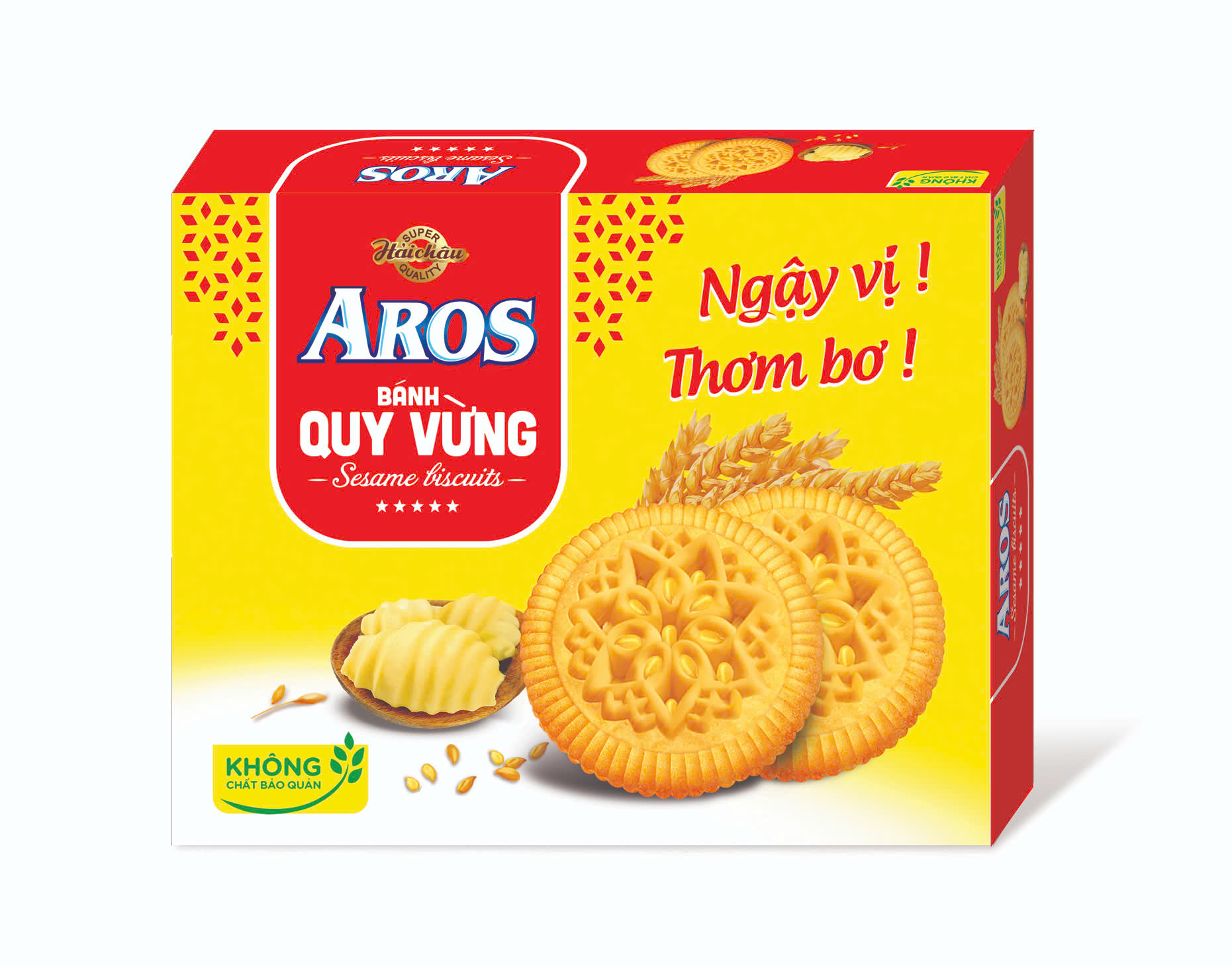 Bánh Quy vừng Aros (vàng) 