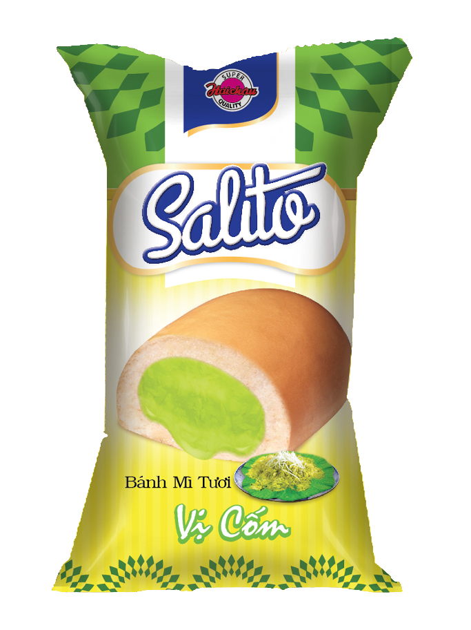 Bánh mì tươi Salito vị cốm 40gr
